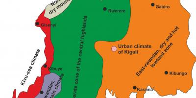 Harta Rwanda climatice