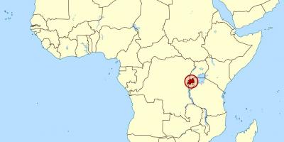 Harta Rwanda, africa