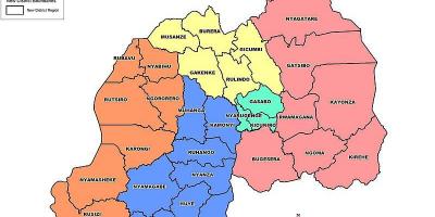 Harta Rwanda harta provincii