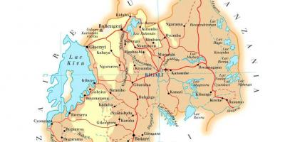 Harta Rwanda drum